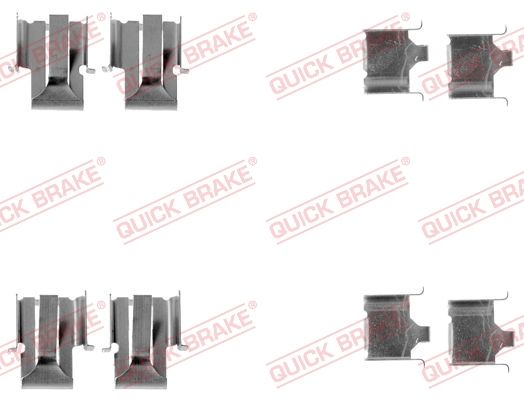 QUICK BRAKE Комплектующие, колодки дискового тормоза 109-1078